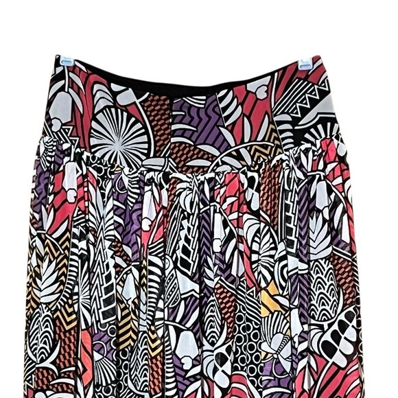 NWT Farm Rio for Anthropologie Tropical Lined Layered Side Zip Maxi Skirt S - Picture 5 of 7